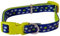 Petmate Tossed Stars Dark Blue Max Glow Dog Collar